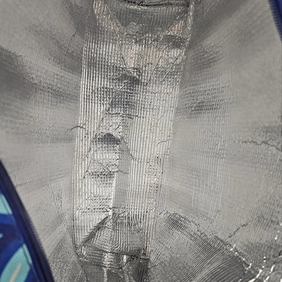 NEW Insulated Cooler Tote Bag Multicolor Striped Summer Beach Picnic Tra… - Picture 4 of 4